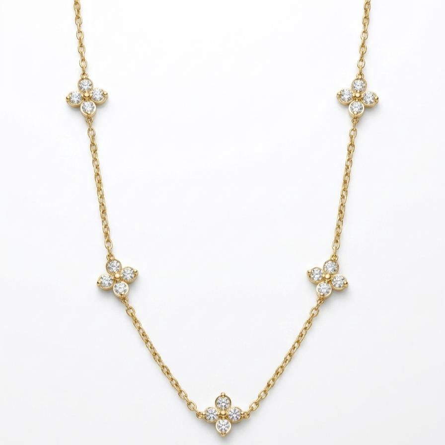 Dainty Flower Necklace
