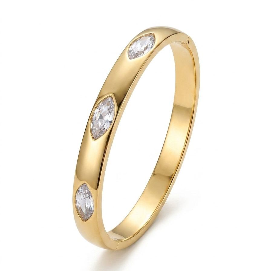 Celestial Starburst Gold-Plated Cuff