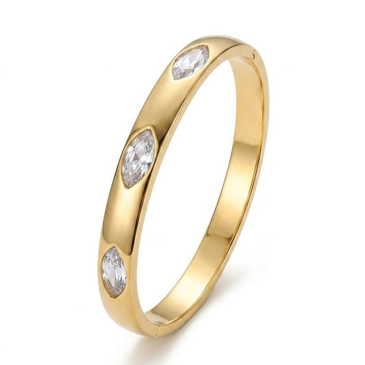 Celestial Starburst Gold-Plated Cuff