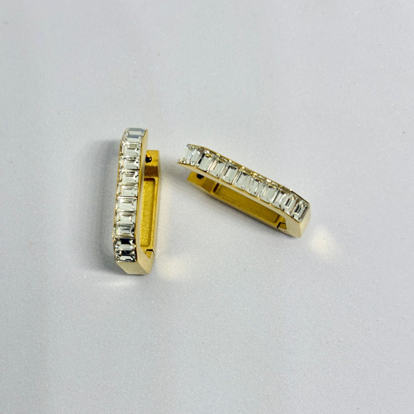 Octagon shaped hoop Earrings