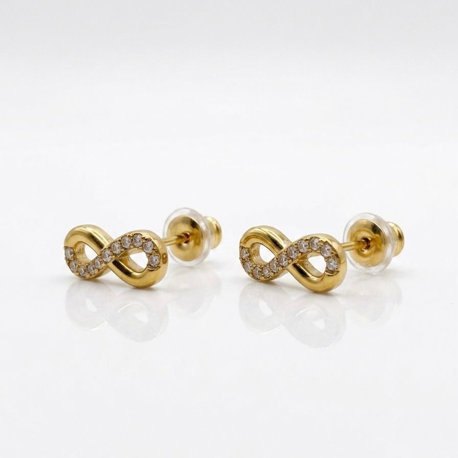 Infinity stud Earrings