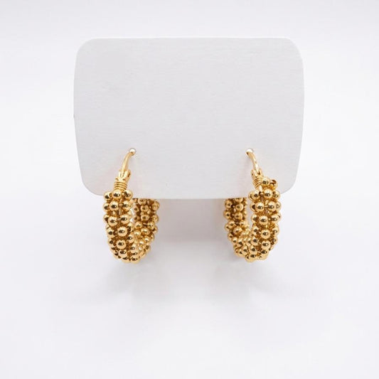 Beaded Hoop Earrings