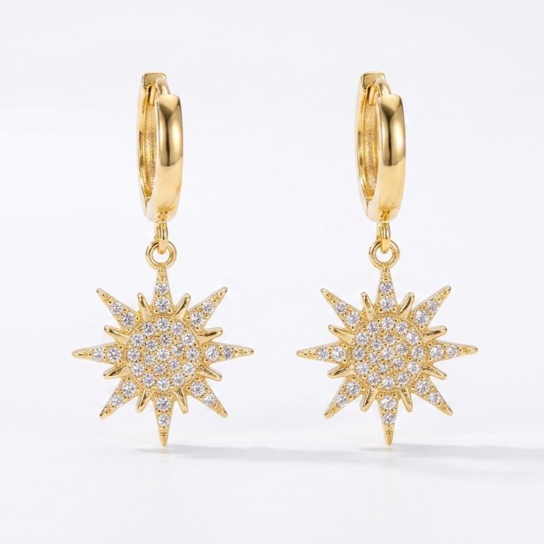 Crystal Charm Earrings