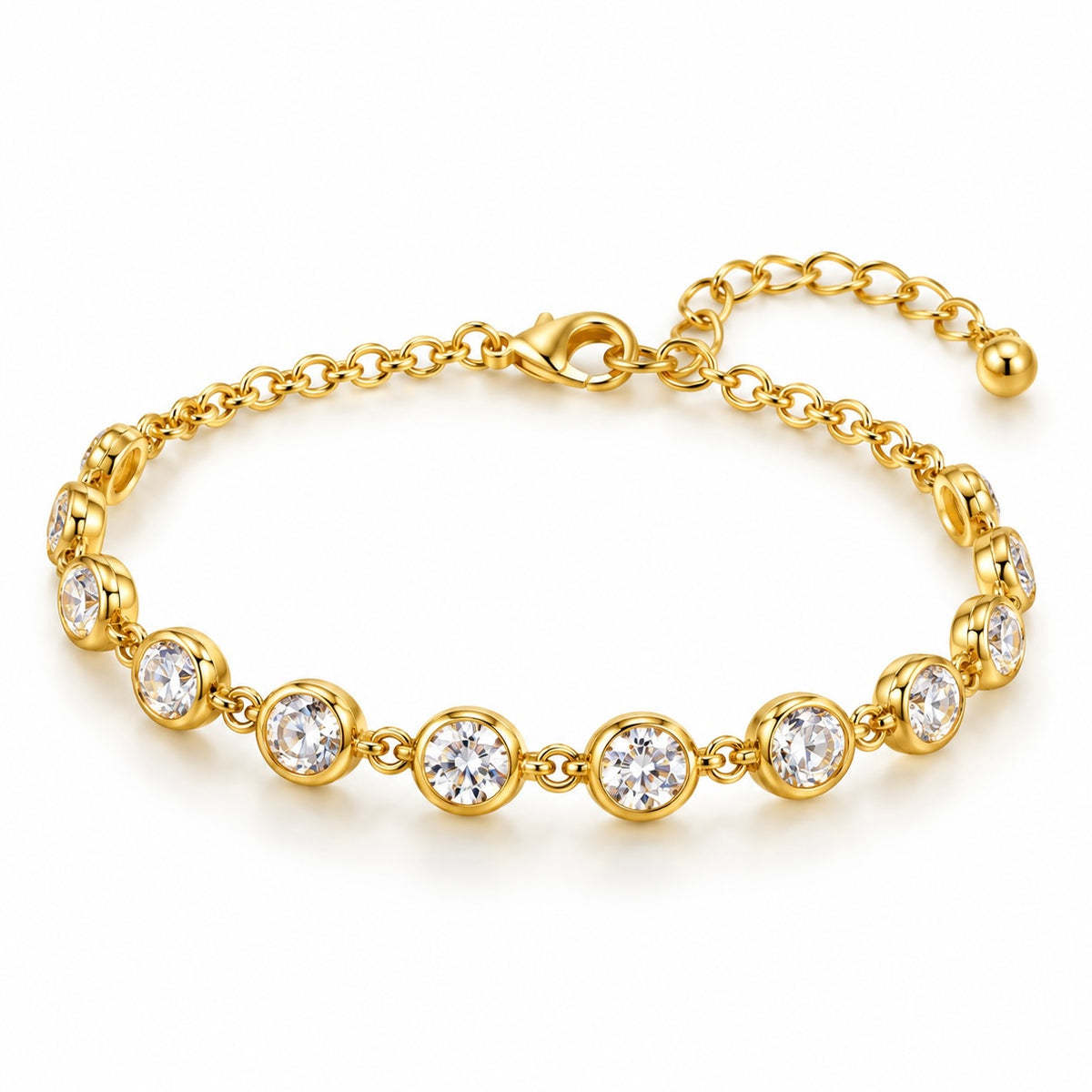 Round Cut Diamond Bracelet