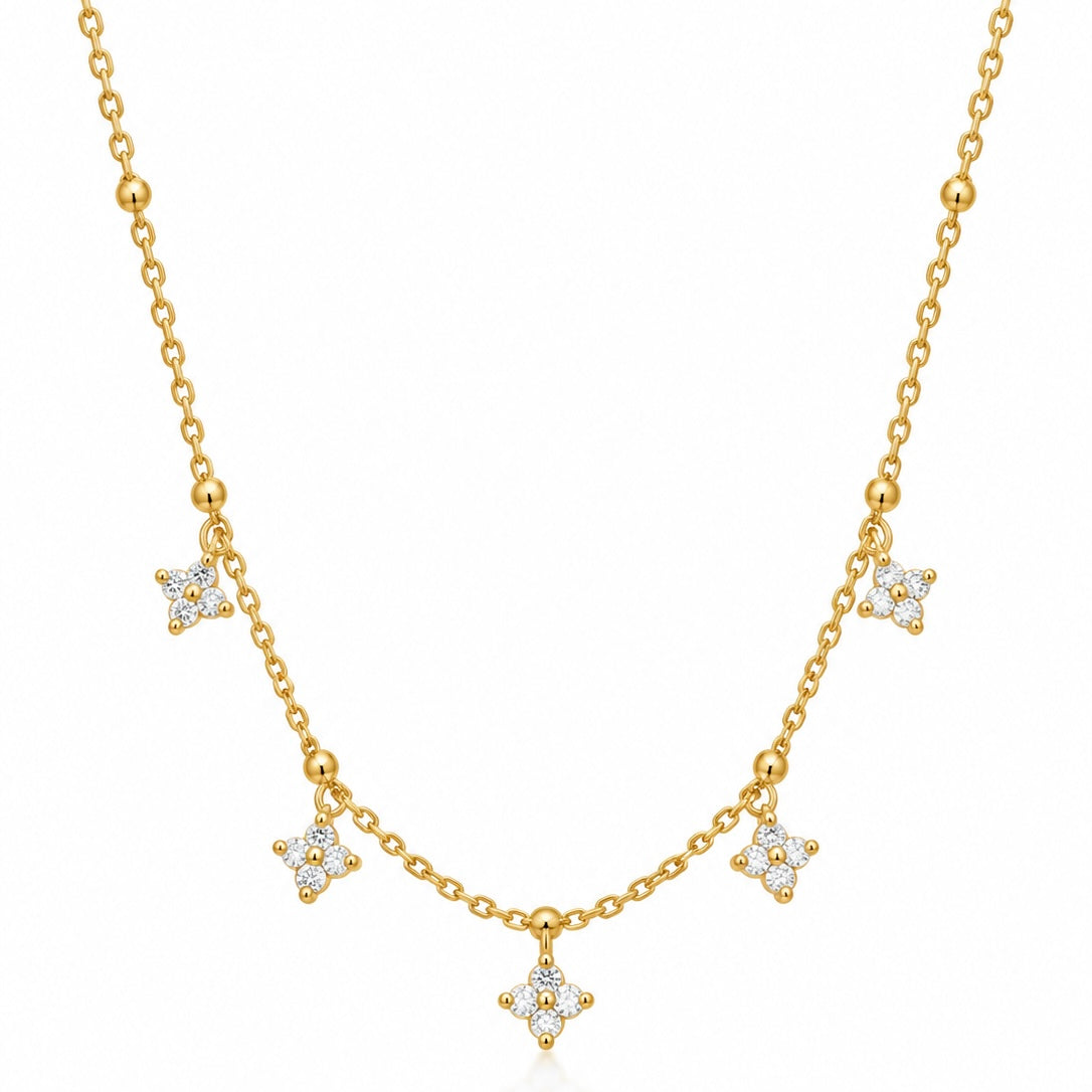 Five Floral Necklace