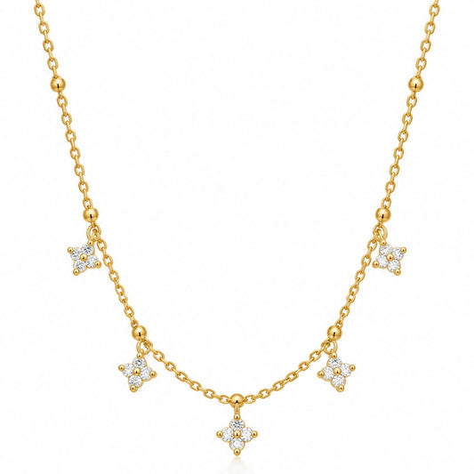 Five Floral Necklace