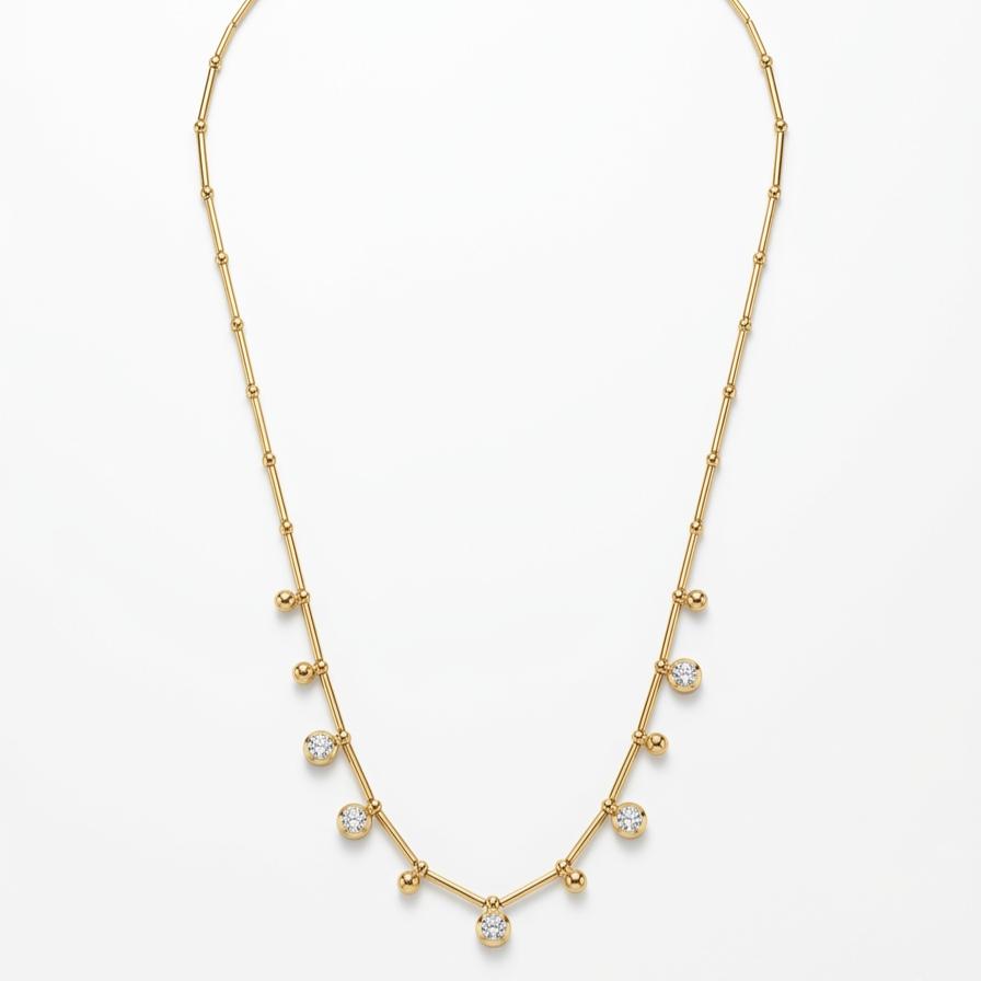 Floating droplet Necklace