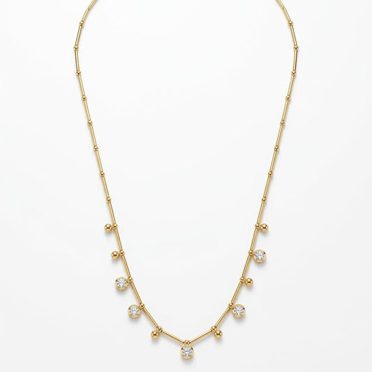 Floating droplet Necklace