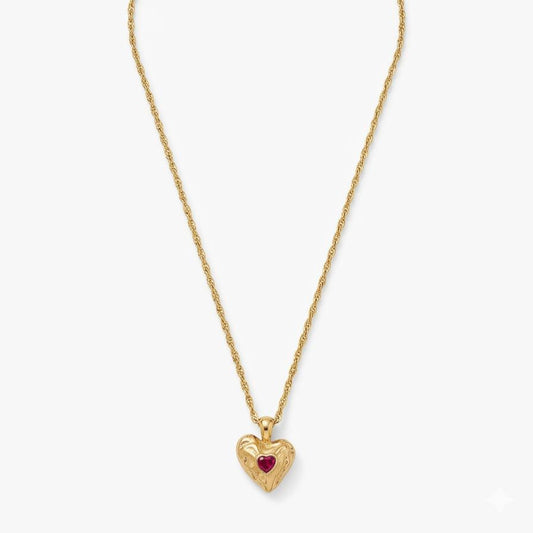 Red Heart Chain Pendant