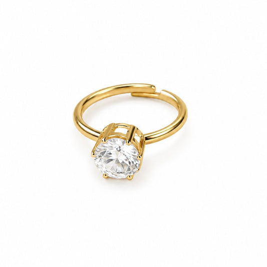 Classic Solitaire ring Adjustable