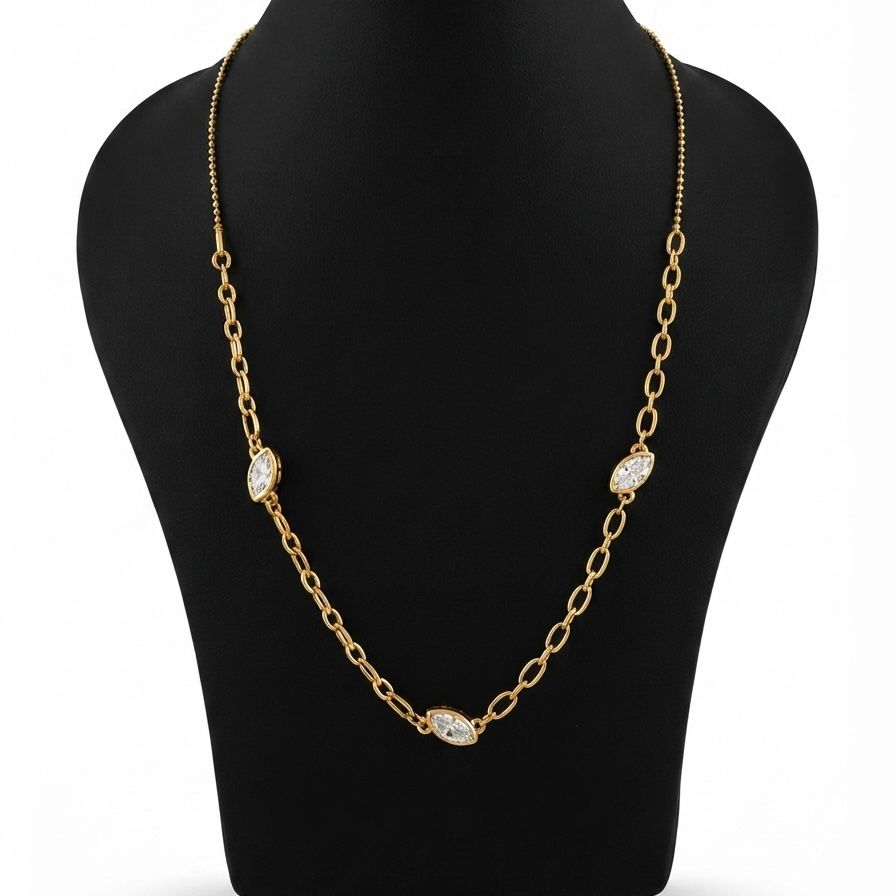 Marquise Link Necklace