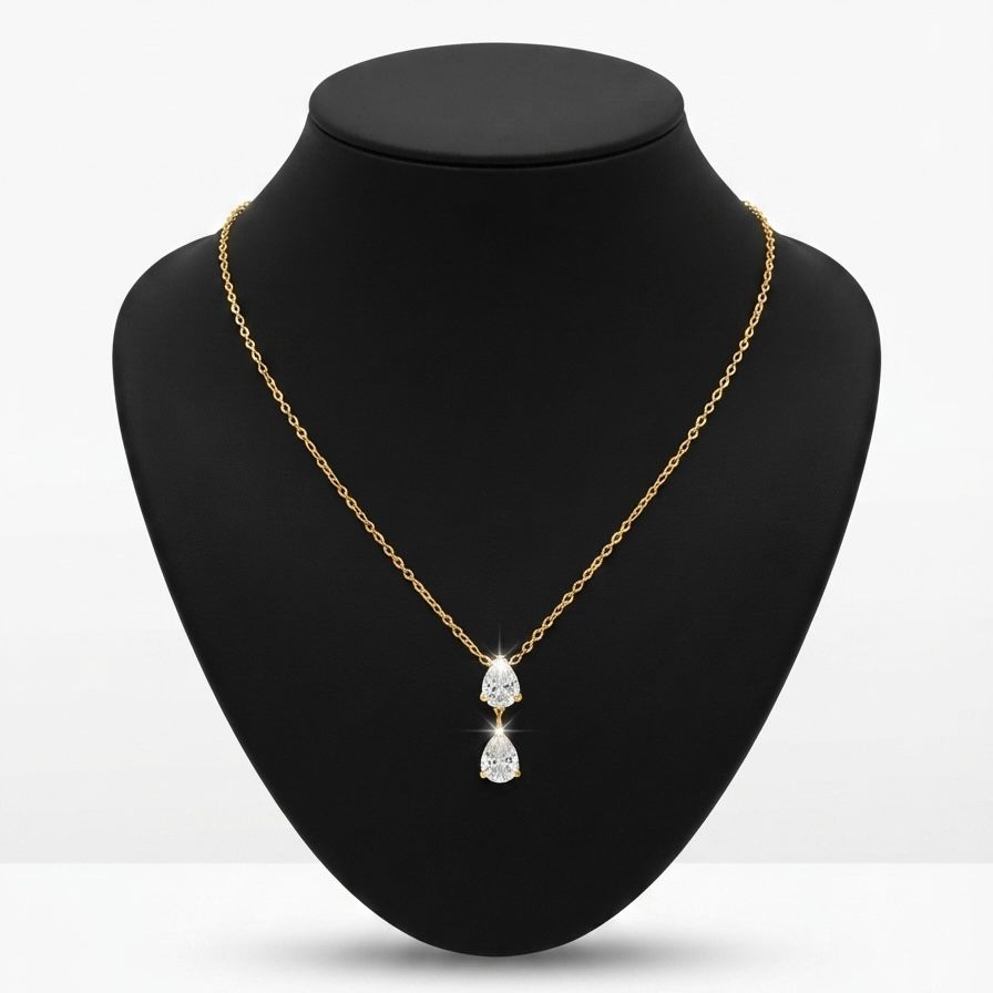 Dual Pear Necklace