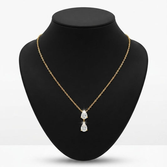 Dual Pear Necklace