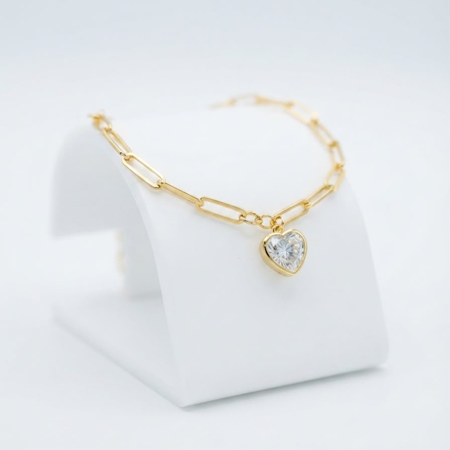 Heart Charm Bracelet