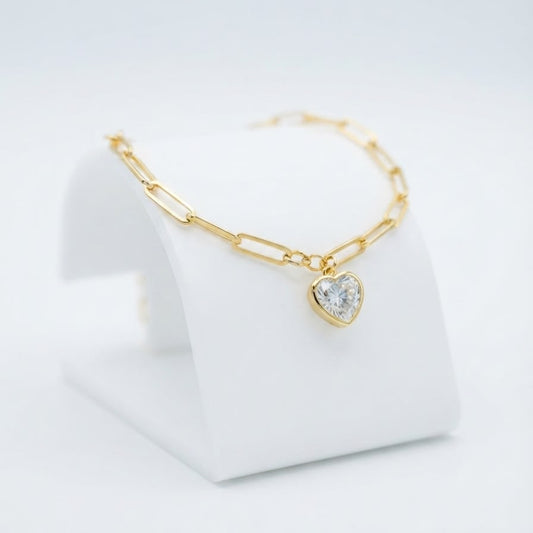 Heart Charm Bracelet
