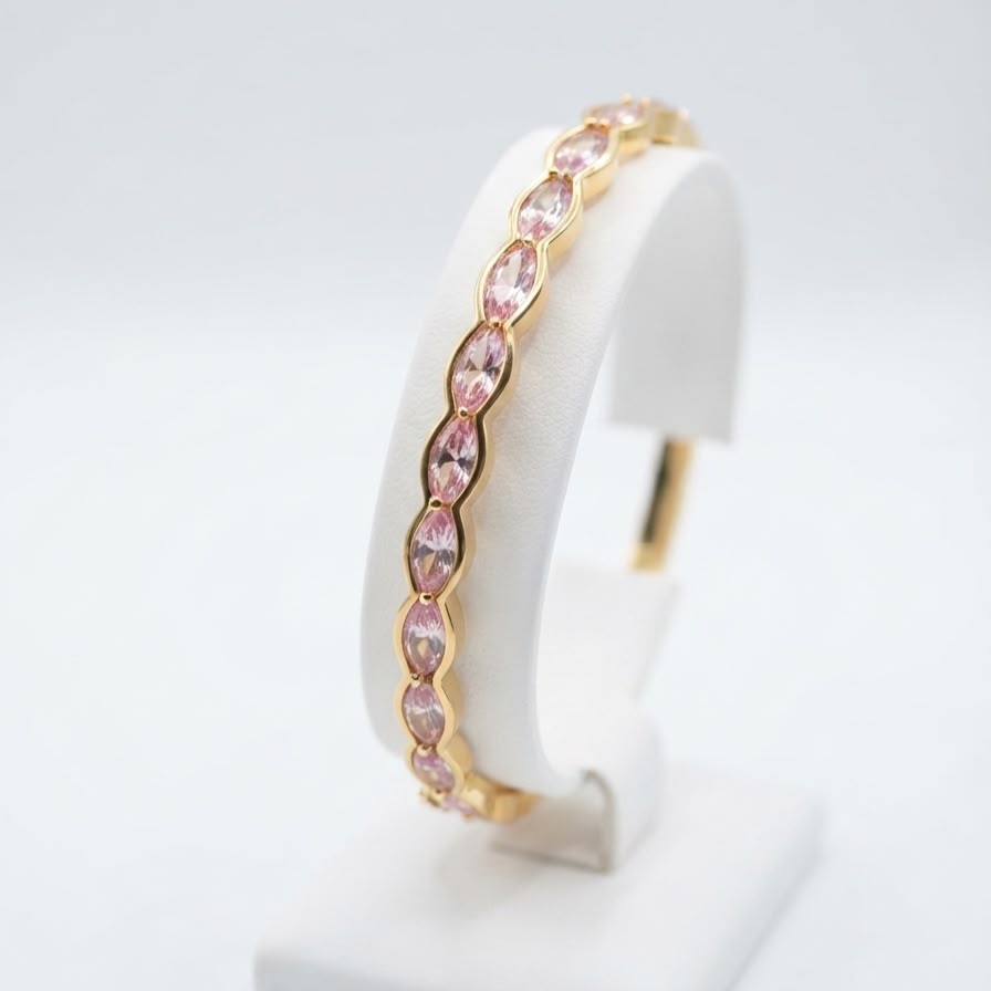 Pink Zicron Bracelet