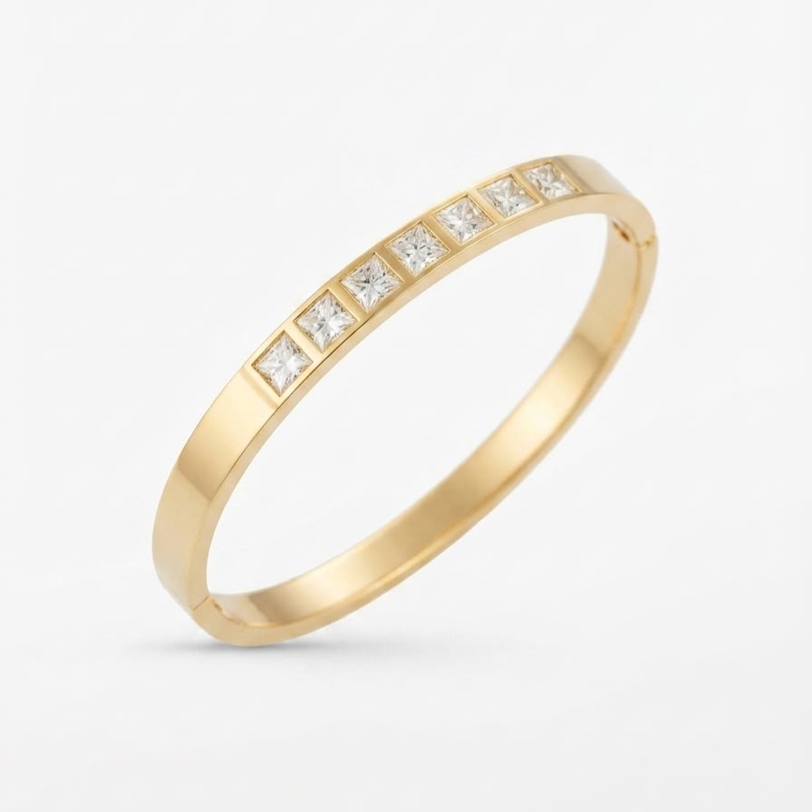 channel-set tennis bracelet