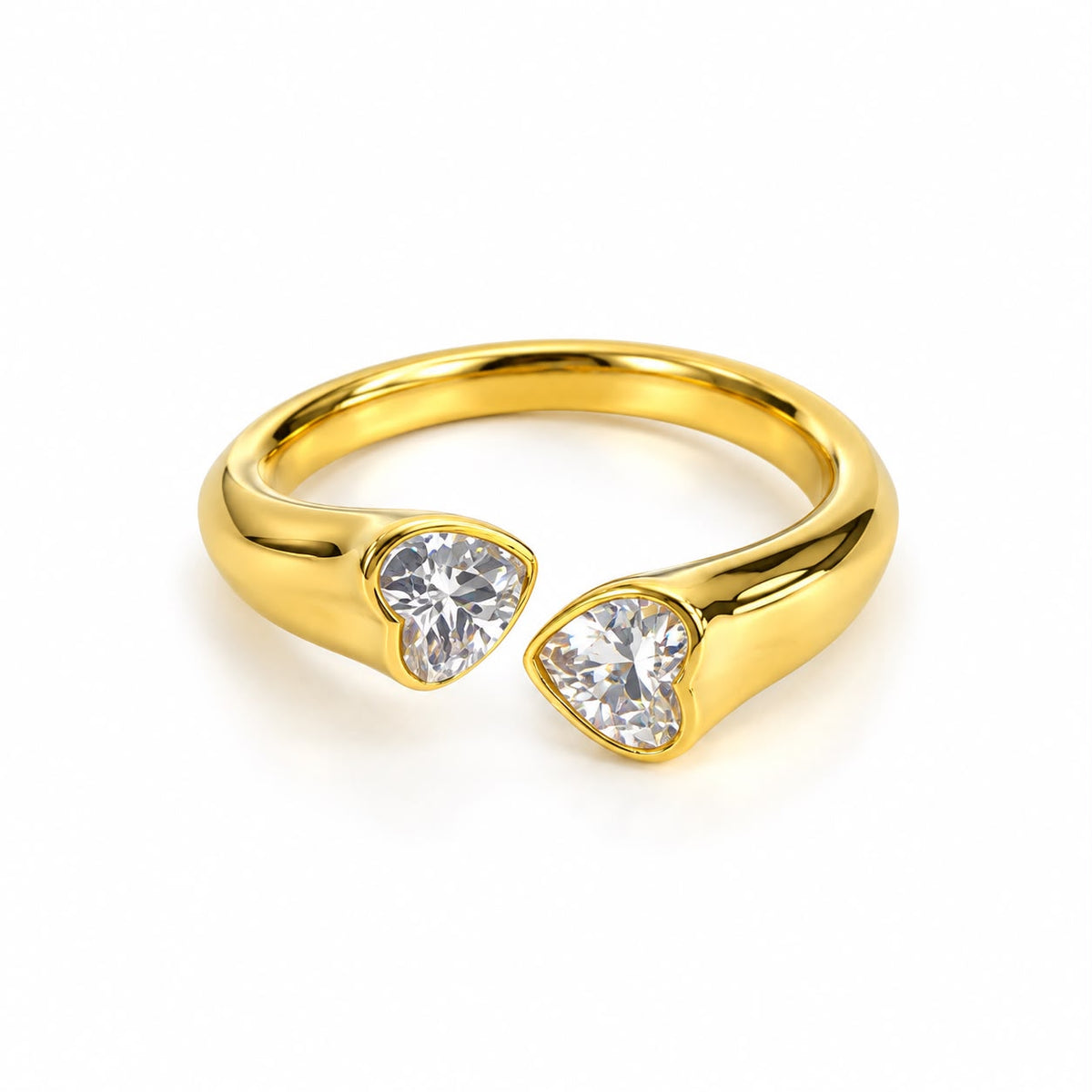 Heart Huggies Ring