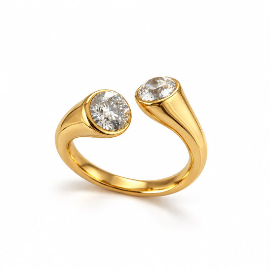 Crystal cuff Ring