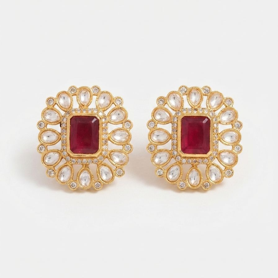 Classic Royal Kundan Studs